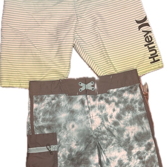 2 pairs boys casual active swim shorts size 10/12 - Picture 2 of 5